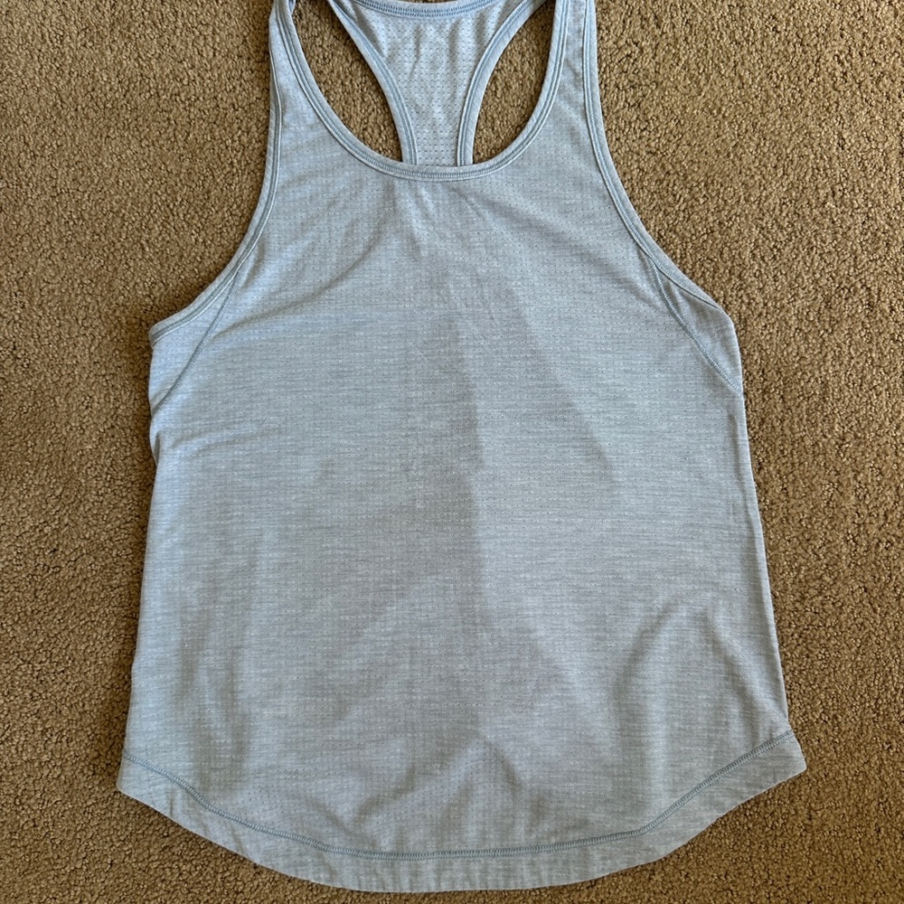 Lululemon Light Gray Racerback Tank Top